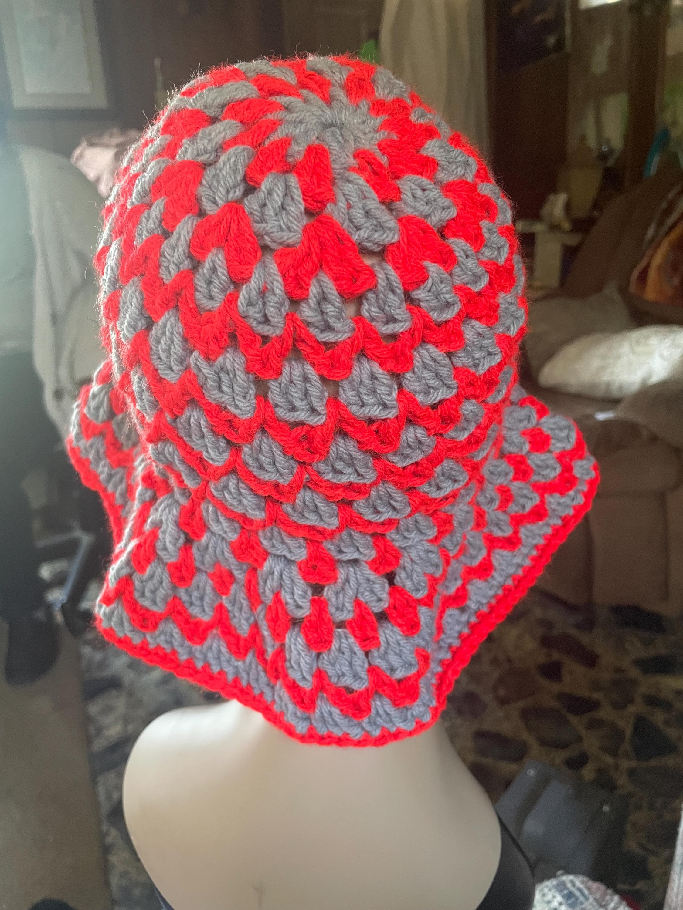 Handmade “Cherry Smoke” Bucket Hat