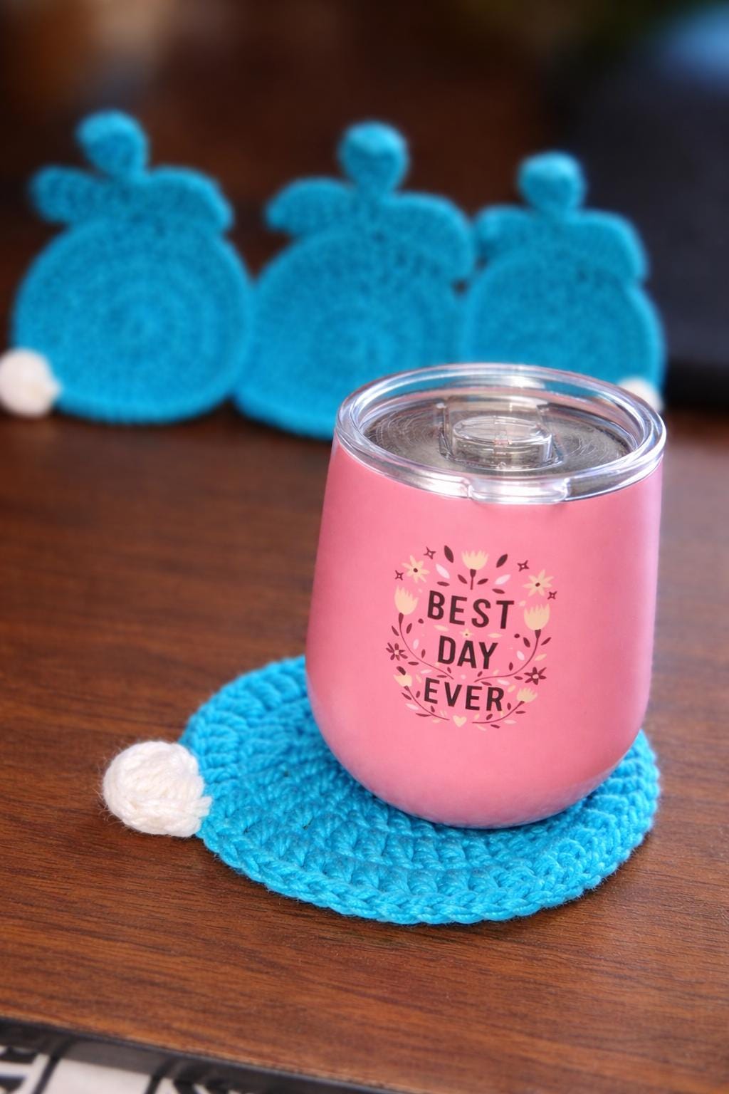 Easter Bunny Coaster Set 4