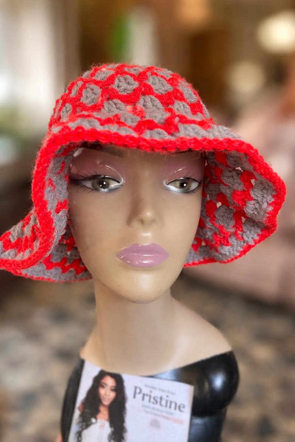 Handmade “Cherry Smoke” Bucket Hat