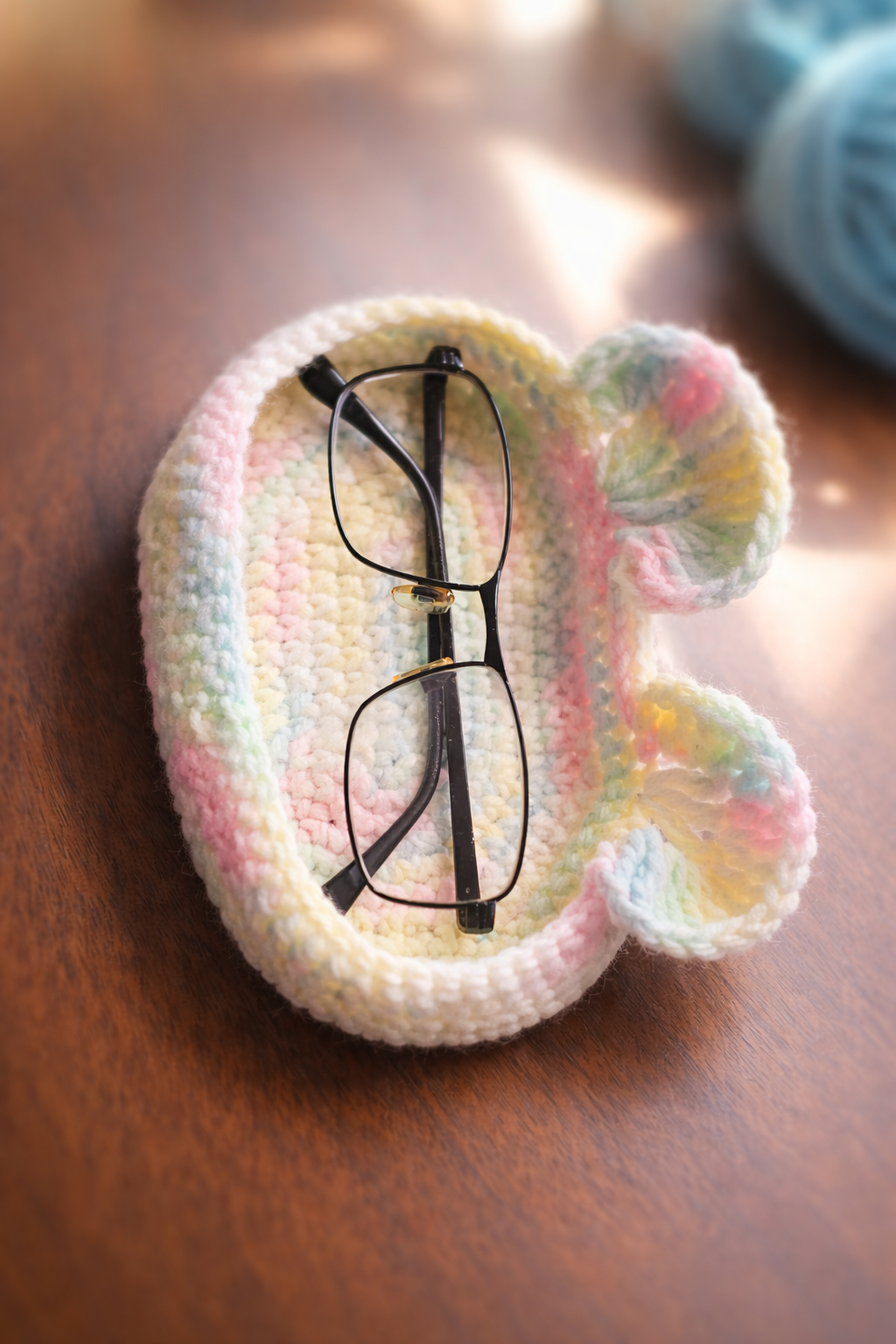 Crochet Bunny Basket Holder – Multi-Use Organizer